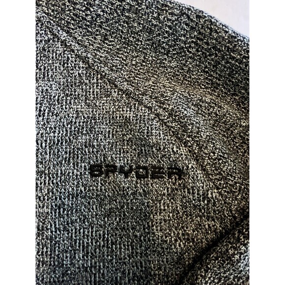 SPYDER Sweater 1/4 Zip Mens Sz Large Knit Fleece lined knit Long Sleeve 1619902 - Picture 5 of 8